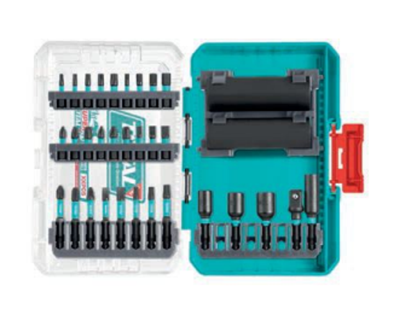 CAJA DE 33 PUNTAS IMPACTO + ADAPTADORES MOD. TACSDL63306