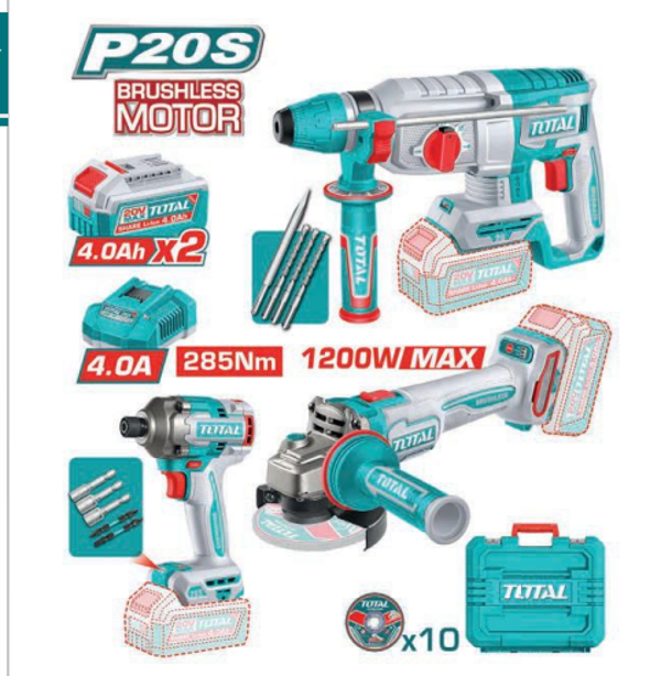 COMBO HERRAMIENTAS A BATERÍA MOD. TOSLI260191E