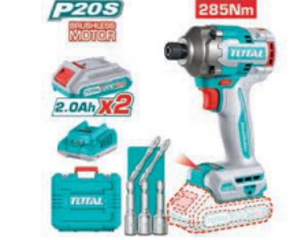 ATORNILLADOR IMPACTO 1/4” BRUSHLESS A BATERÍA MOD. TIRLI2028E