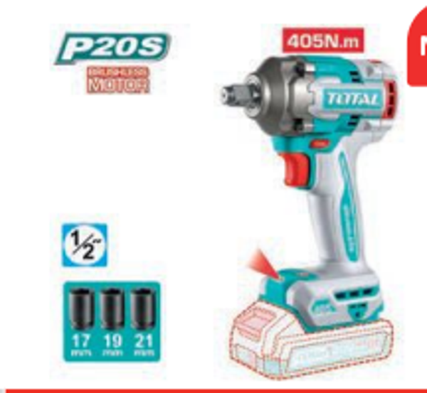 LLAVE IMPACTO 1/2” BRUSHLESS A BATERÍA MOD. TIWLI20451