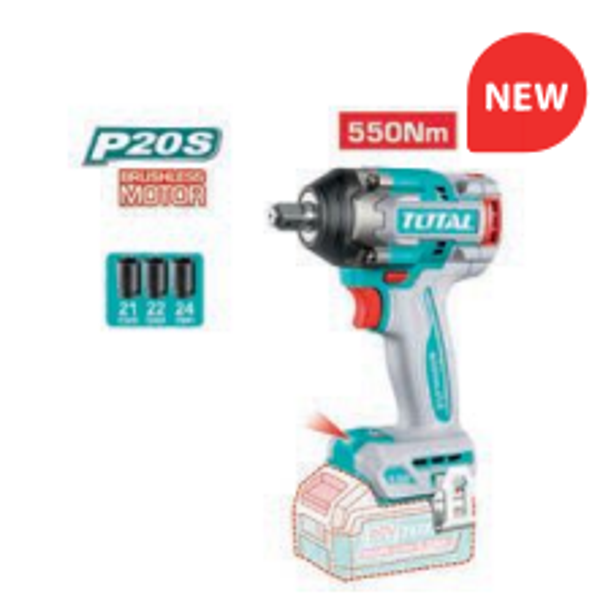 LLAVE IMPACTO 1/2” BRUSHLESS A BATERÍA MOD. TIWLI20551