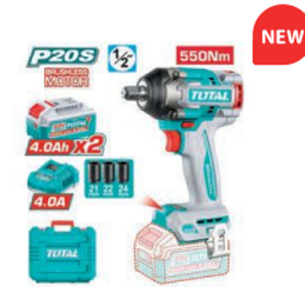 LLAVE IMPACTO 1/2” BRUSHLESS A BATERÍA MOD. TIWLI2055E
