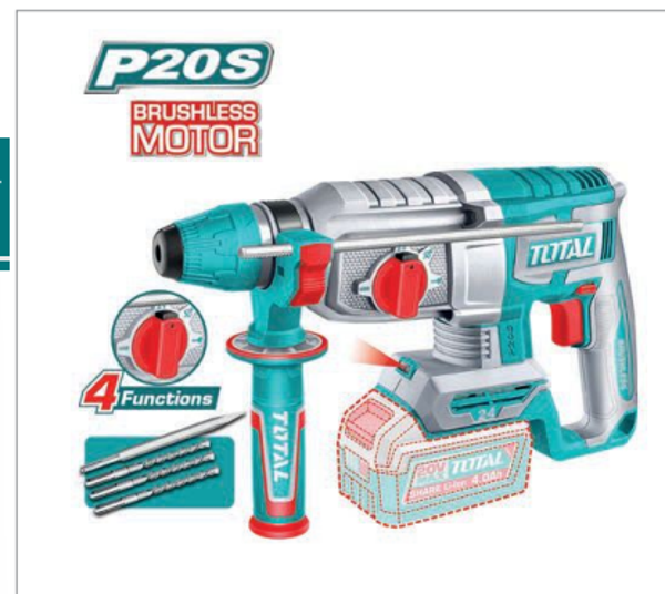 MARTILLO COMBINADO BRUSHLESS A BATERÍA MOD. TRHLI20248