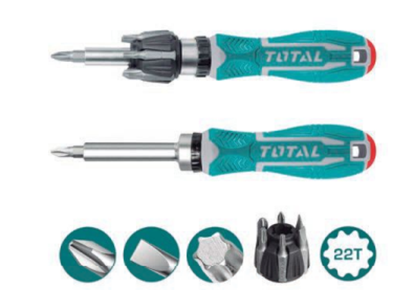 DESTORNILLADOR CON 7 PUNTAS INTERCAMBIABLES MOD. TACSD30086