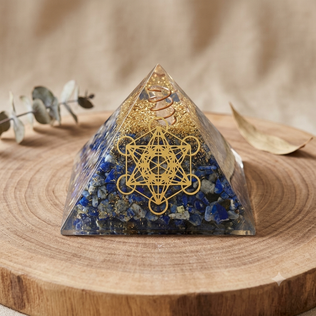Pyramide orgonite lapis Lazuli anti stress
