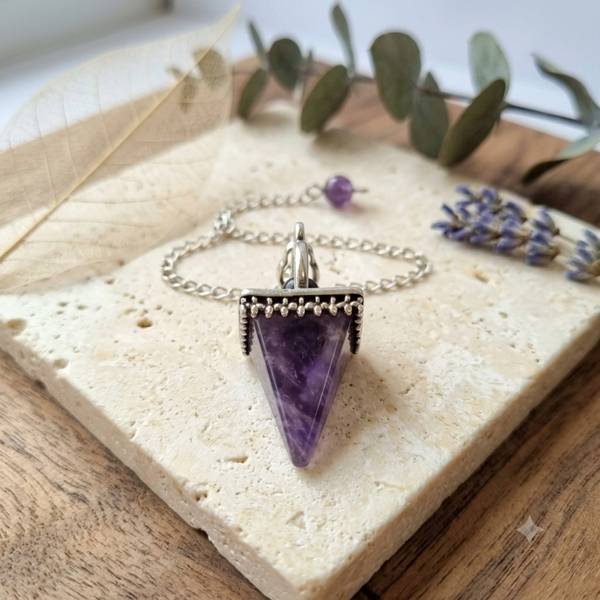 pendule améthyste Pyramide