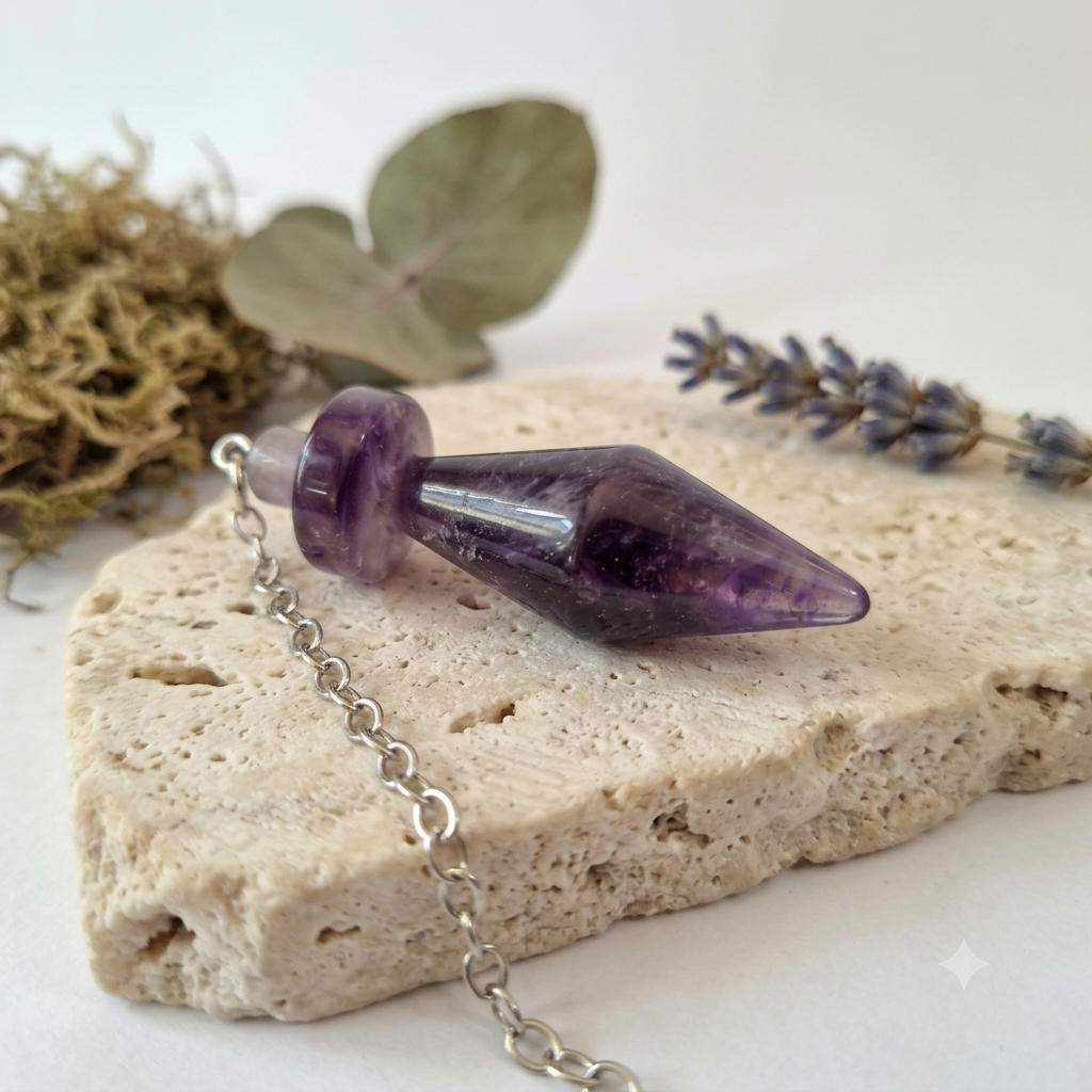 Pendule Egyptient en Amethyste