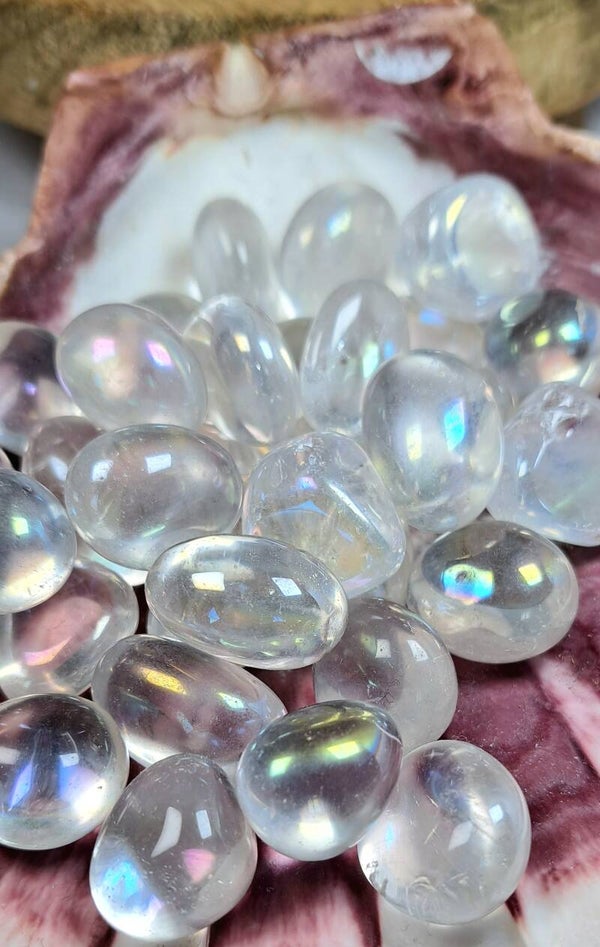 QUARTZ ANGEL AURA Pierre roulée