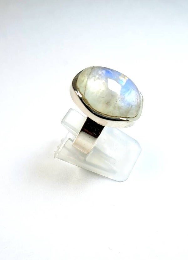 Bague en pierre de lune T55