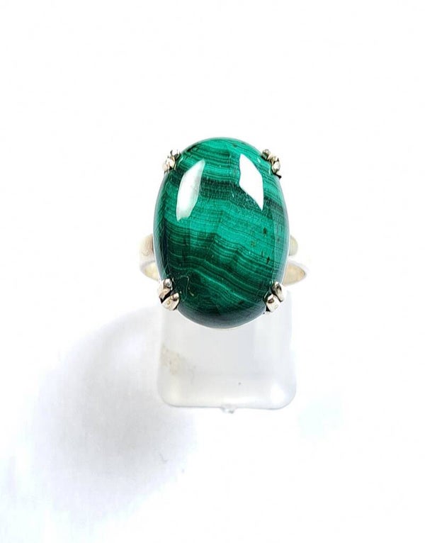 Bague en Malachite T54