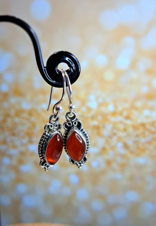 Boucles d'oreilles Cornaline