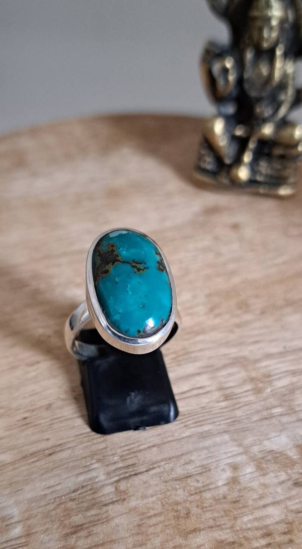 Bague Turquoise en argent reglable