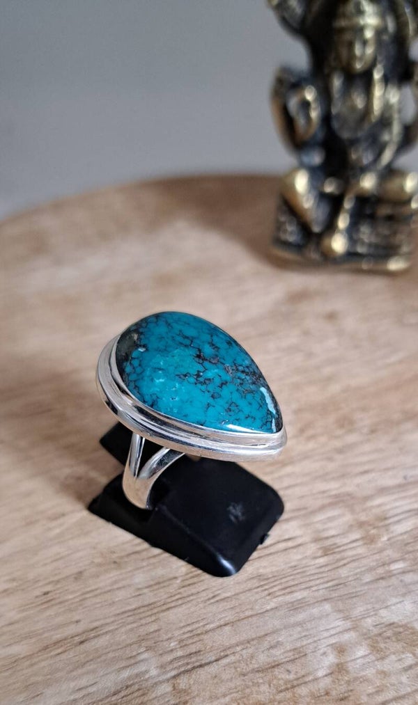 Bague Turquoise et Argent T53