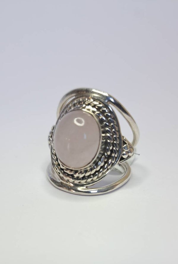 Bague quartz rose T56