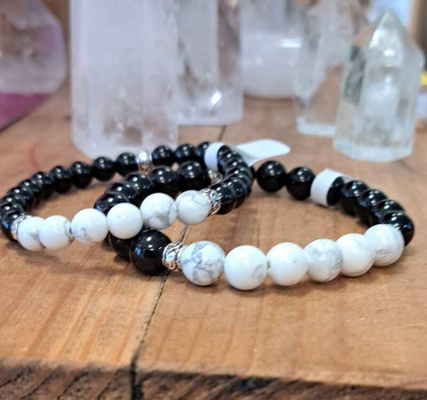 Duo de bracelets Yin et Yang