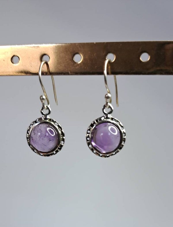 Boucles d'oreilles Amethyste
