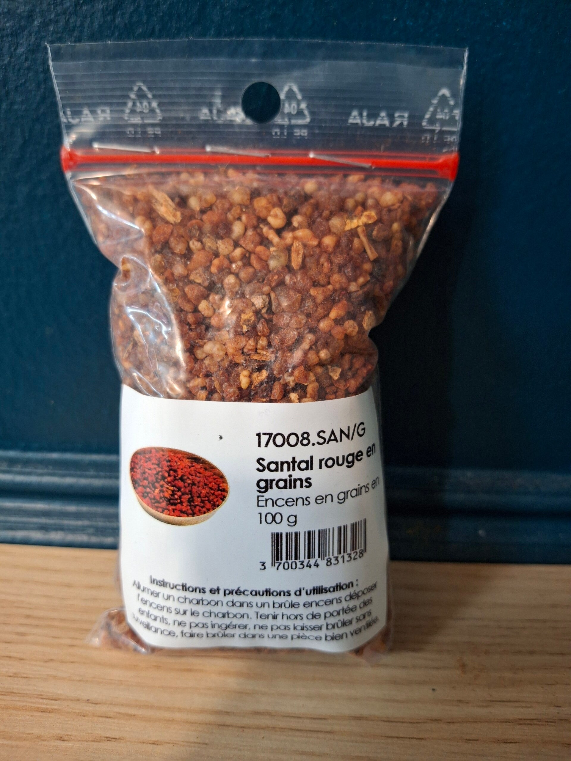 SANTAL ROUGE encens en grain 100 gr