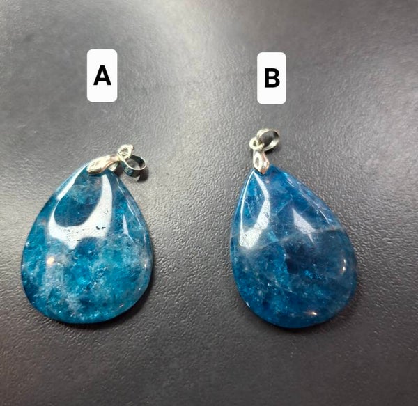 Pendentif APATITE en argent