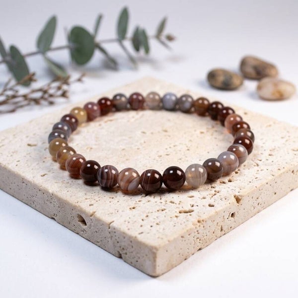 Bracelet Agate du botswana