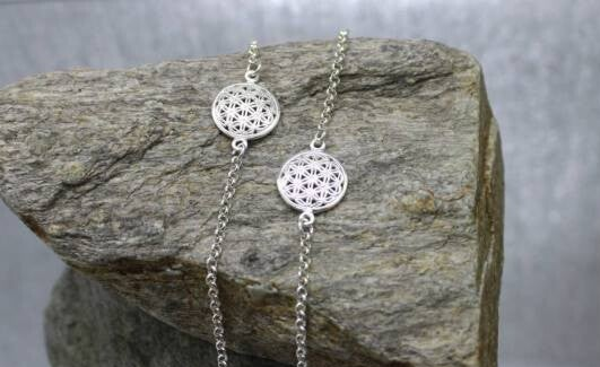 Bracelet fleur de Vie en argent