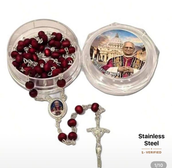Pope Leo Scented Rosary