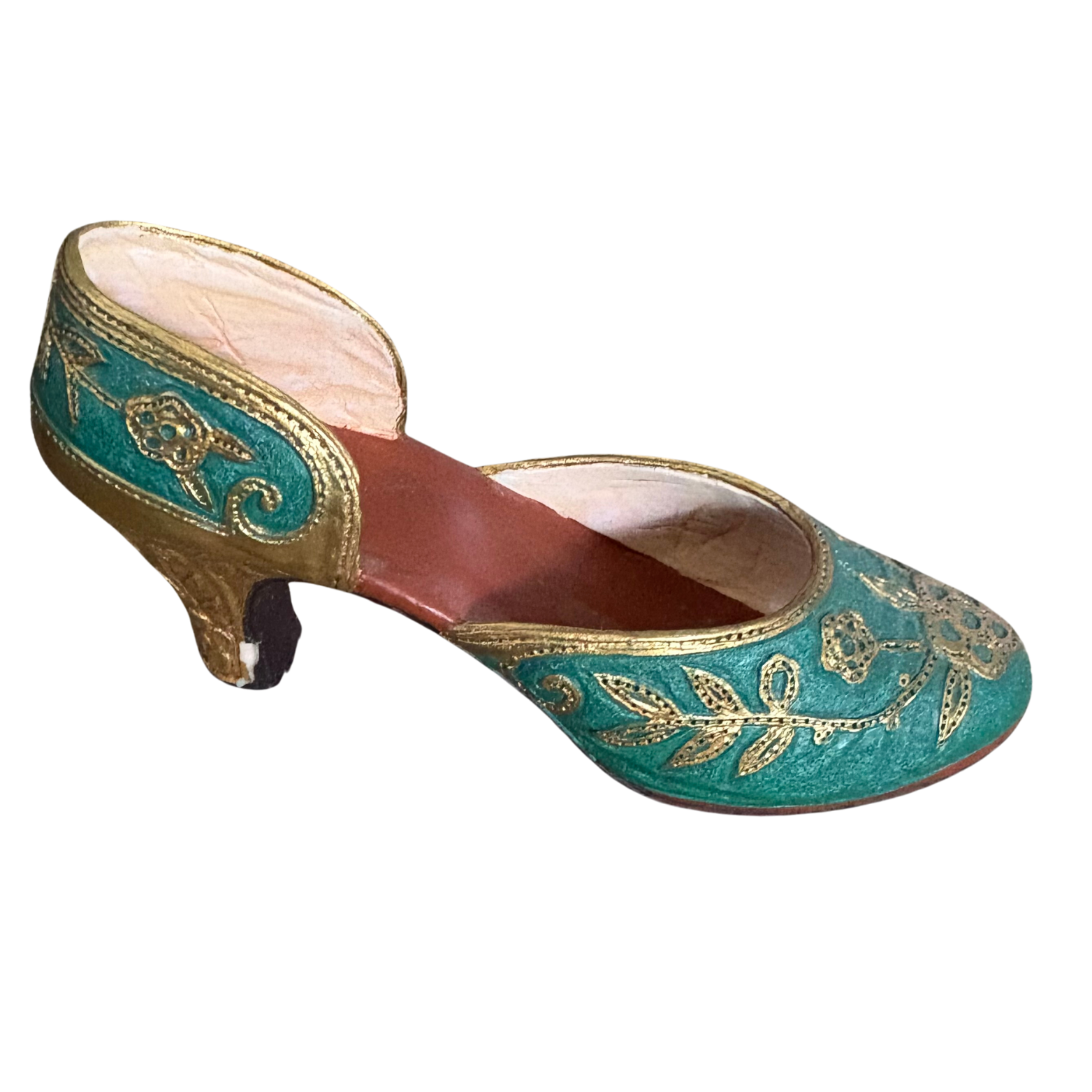 Just The Right Shoe “ CARVED HEEL”