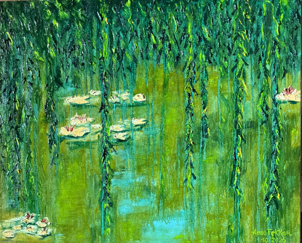 Saule pleureur à Giverny
