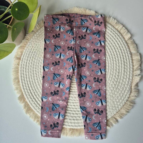 Legging vlinder, roze.