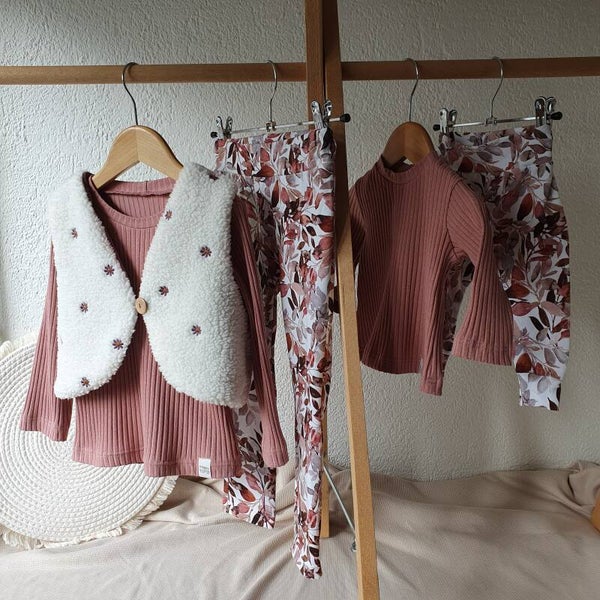 Legging/broek met herfstbladeren