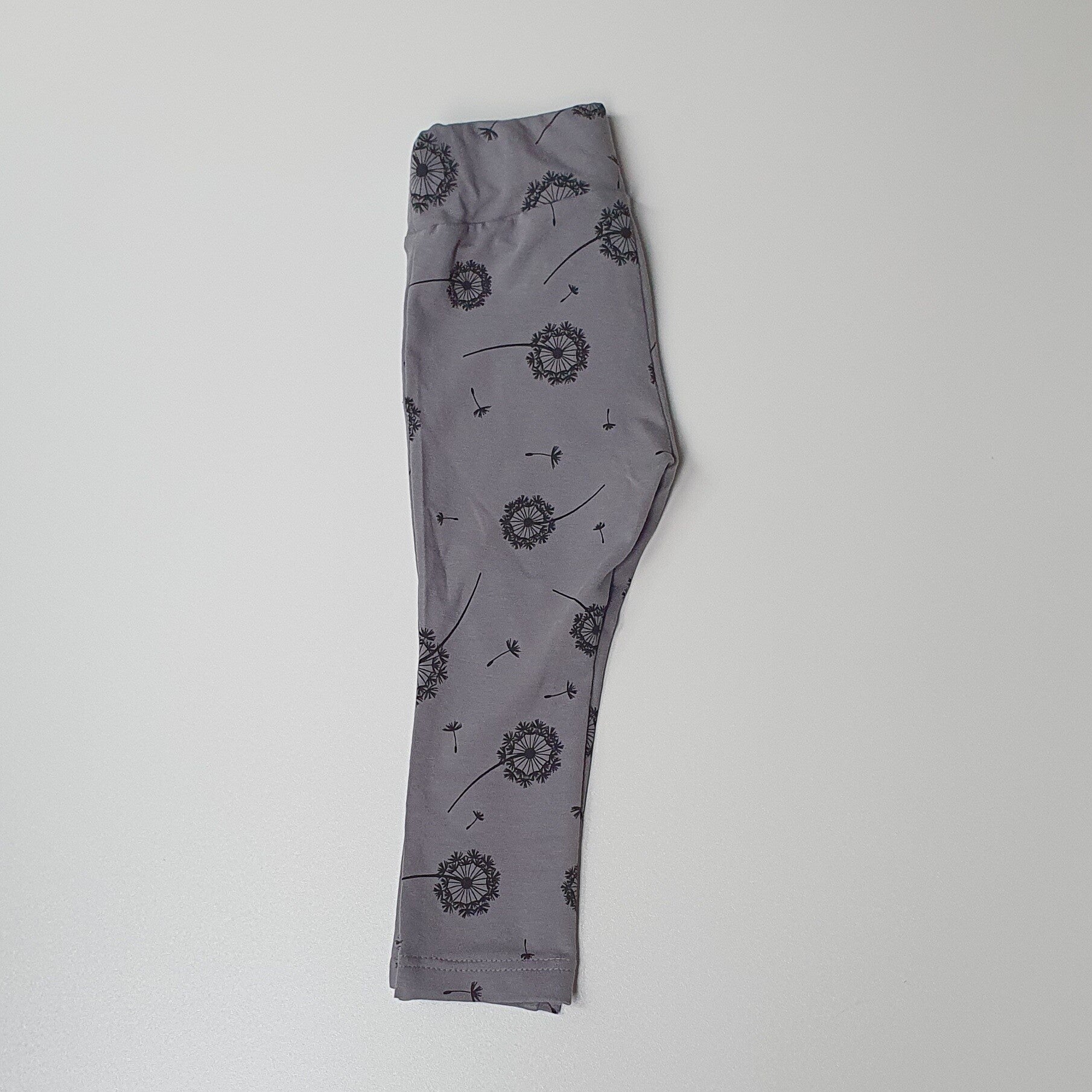 Legging / broek grijs  met paardenbloem