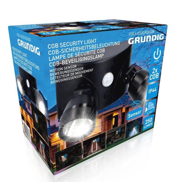 Grundig Buitenlamp spots met bewegingsmelder LED