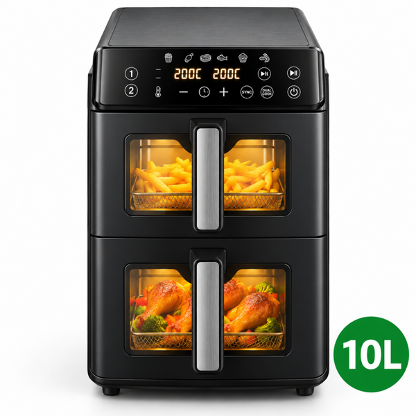 Just Perfecto Airfryer - Olievrije Heteluchtfriteuse 10L JP-AF10DB: