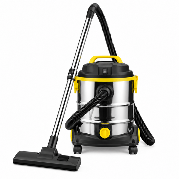 Just Perfecto JP-WDVC25LSS: Nat- en droogstofzuiger - 1200W 25L roestvrijstalen meertrapsfiltratiesysteem