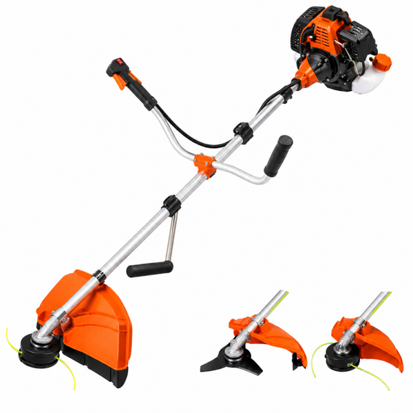 Powertech PT-550: 2-in-1 benzinebosmaaier-grassnijder - 55cc
