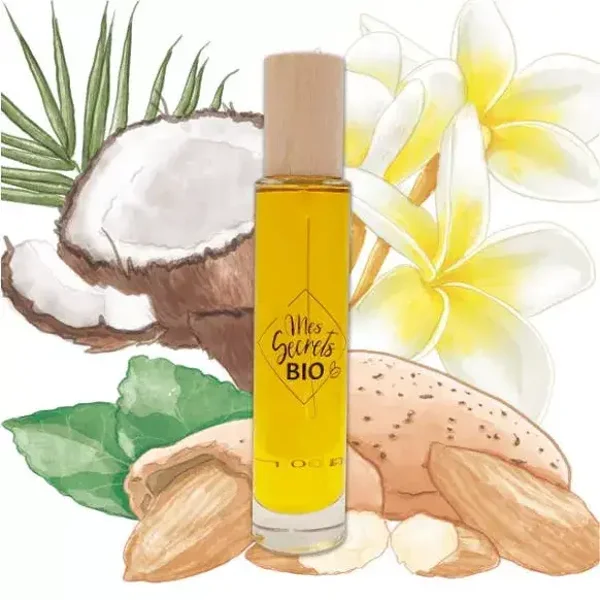 Huile sèche nourrissante corps BIO Mes Secrets BIO "Mon huile amoureuse" - 100mL NaN Huile sèche nourrissante corps BIO Mes Secrets BIO "Mon huile amoureuse" - 100mL