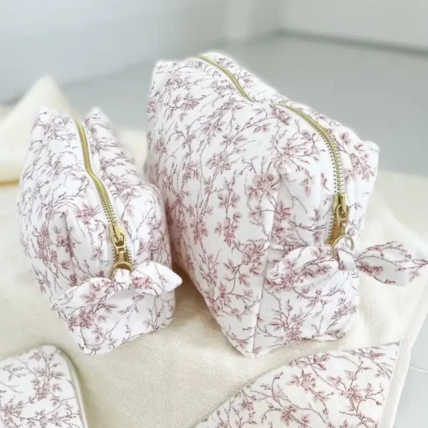 Trousse bébé ou trousse maquillage Jouy rose