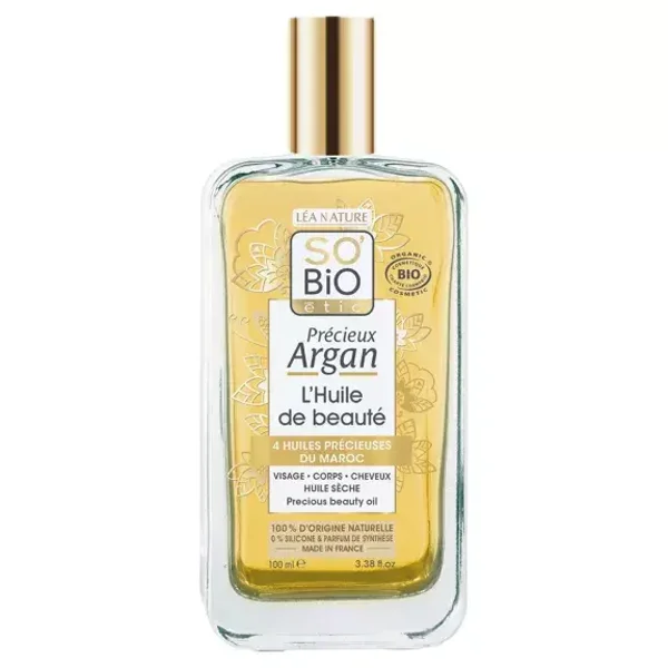 L'Huile de beauté, Précieux Argan - SO BiO étic