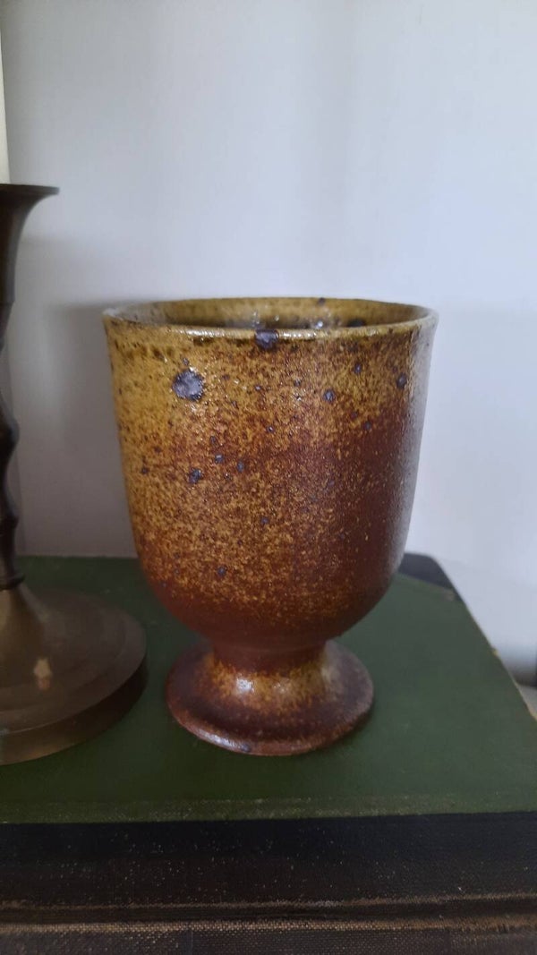 Rustic Glazed Footed Bowl