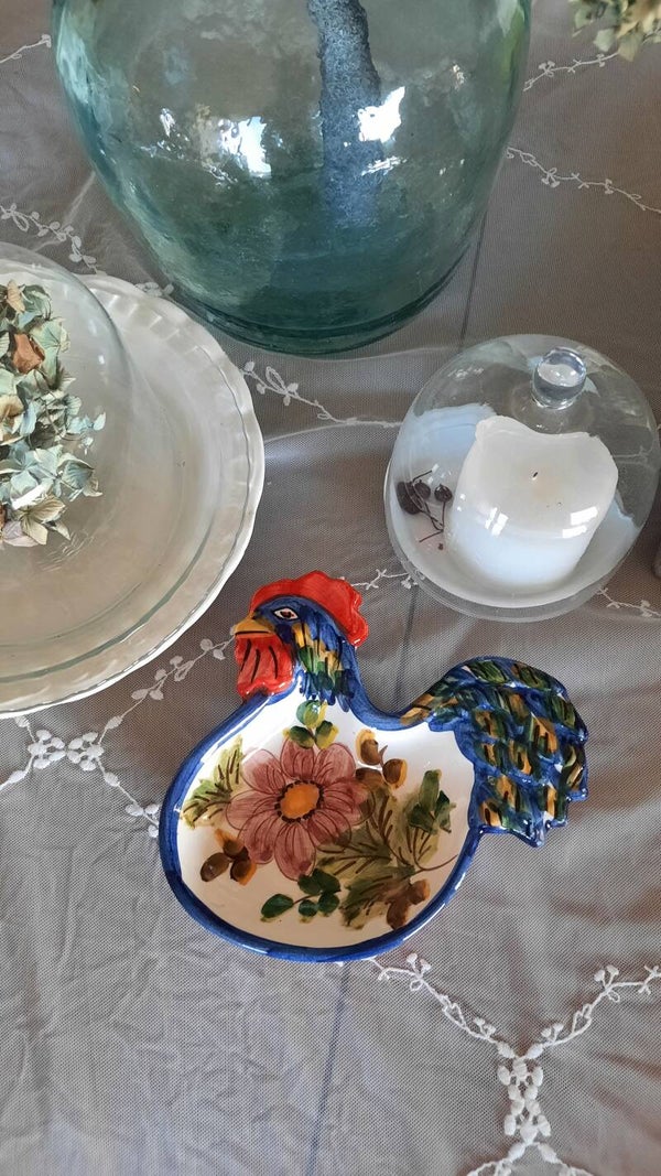 Vintage Small Plate in Rooster Shape – Olario Portugal