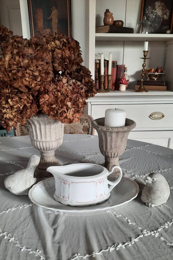 Antique Set of Porcelain Saucer and Oval Platter "Seltmann Weiden"