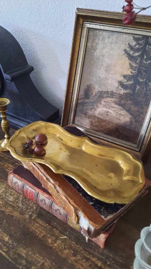 Antique Brass Tray