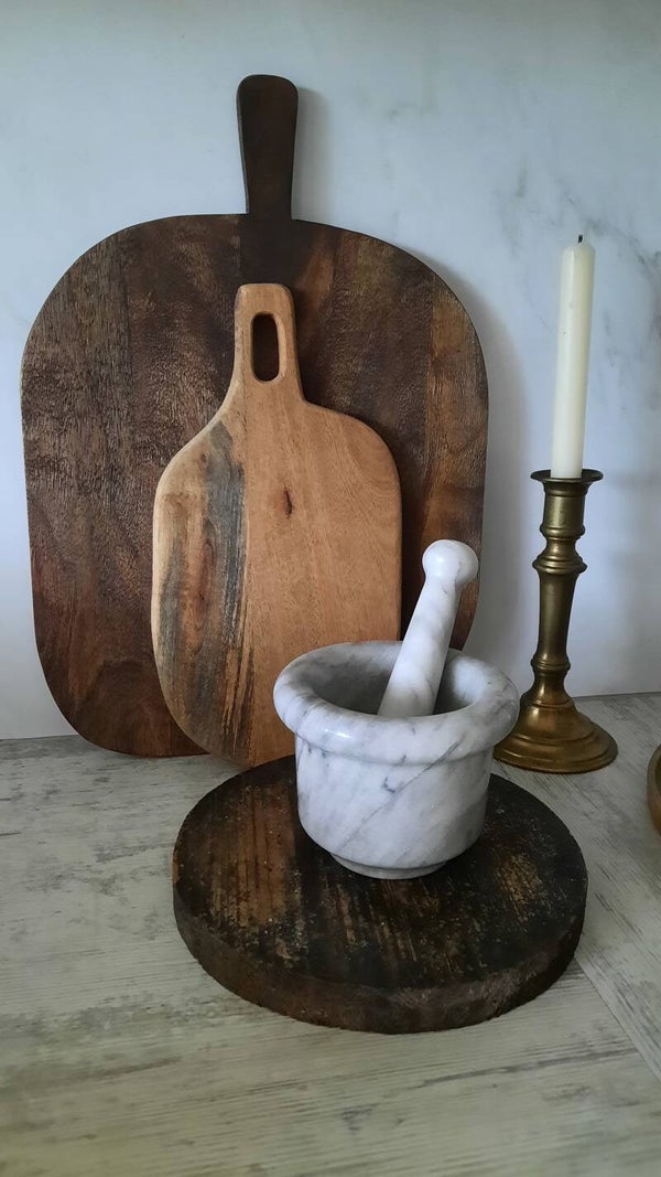 Vintage Marble Mortar and Pestle