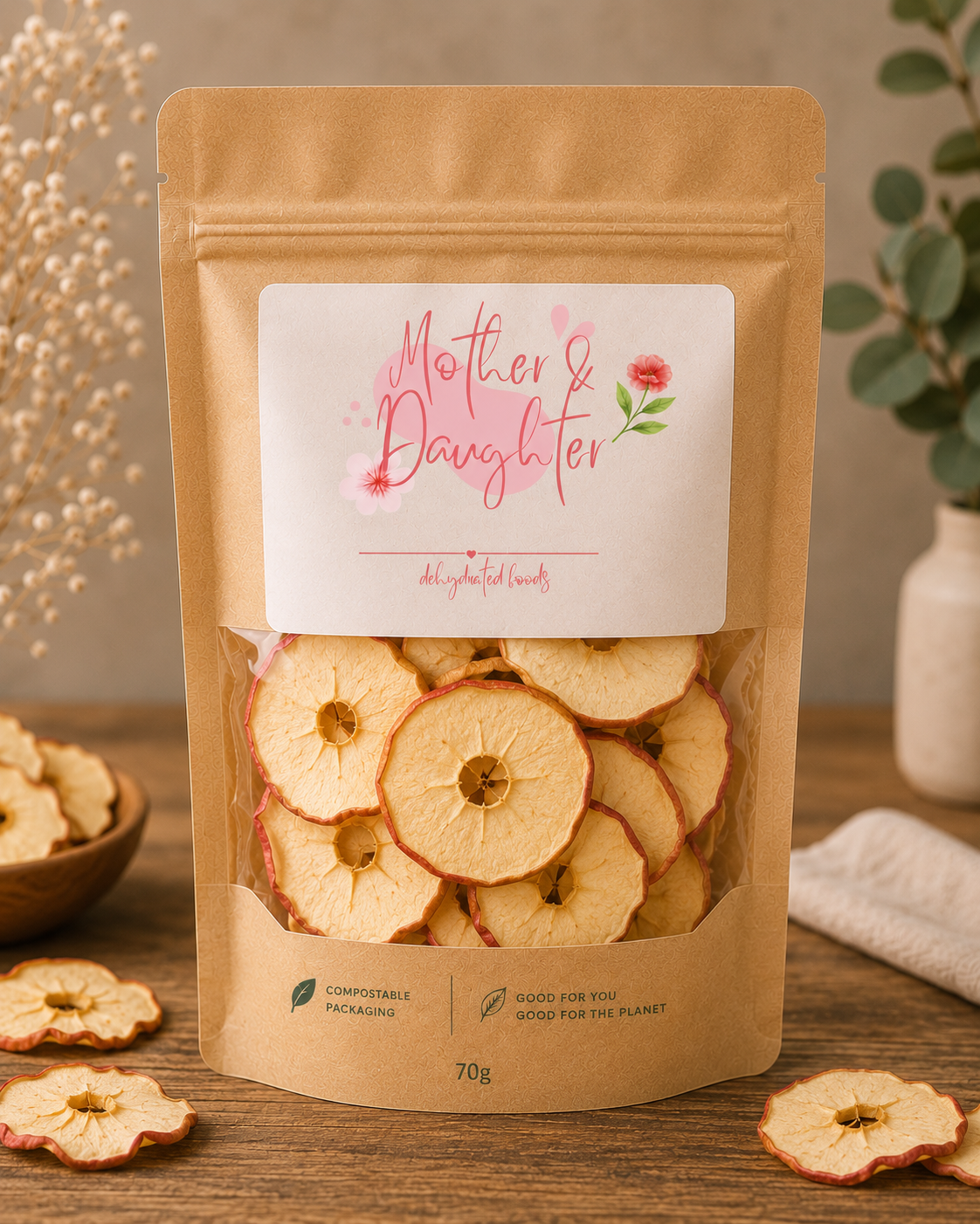 70g dehydrated apples