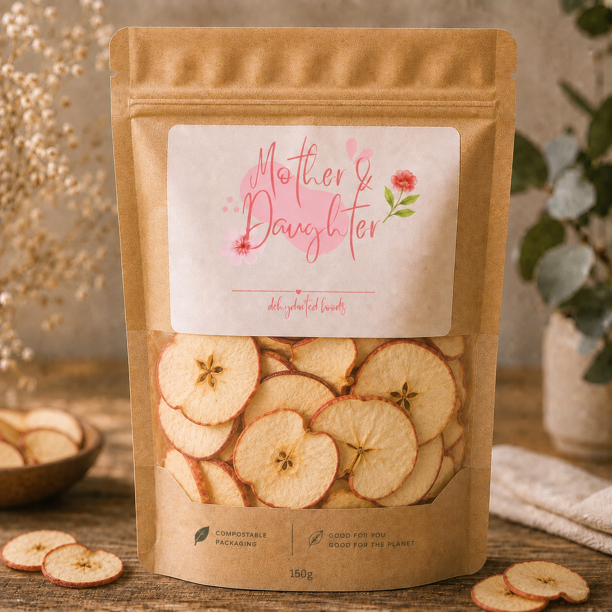 150g dehydrated apples
