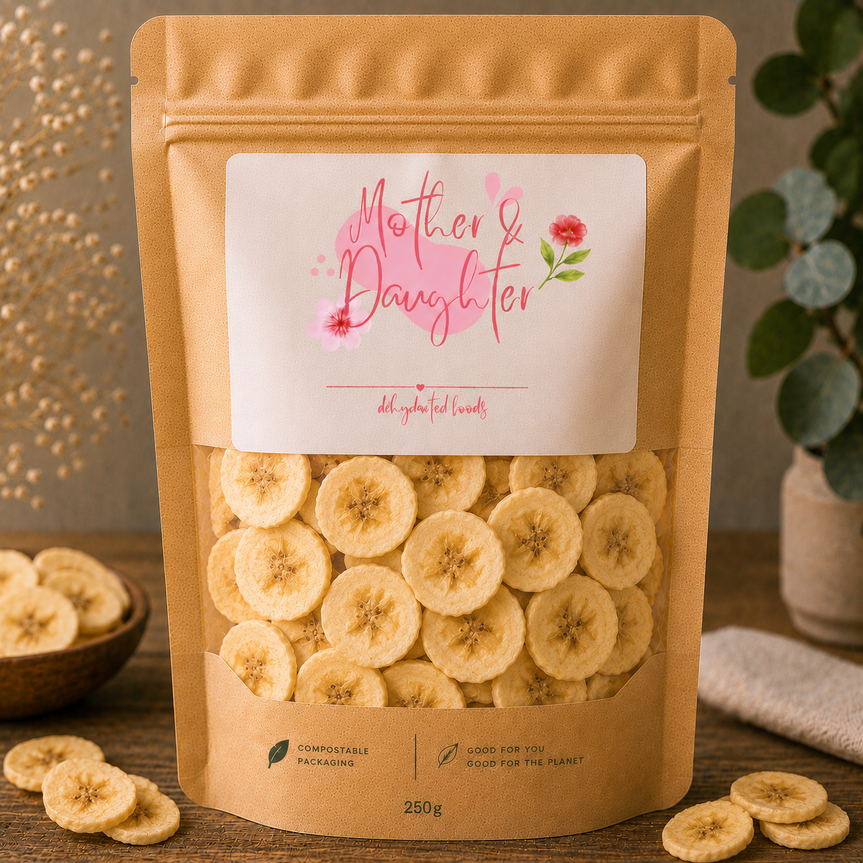 250g dehydrated bananas