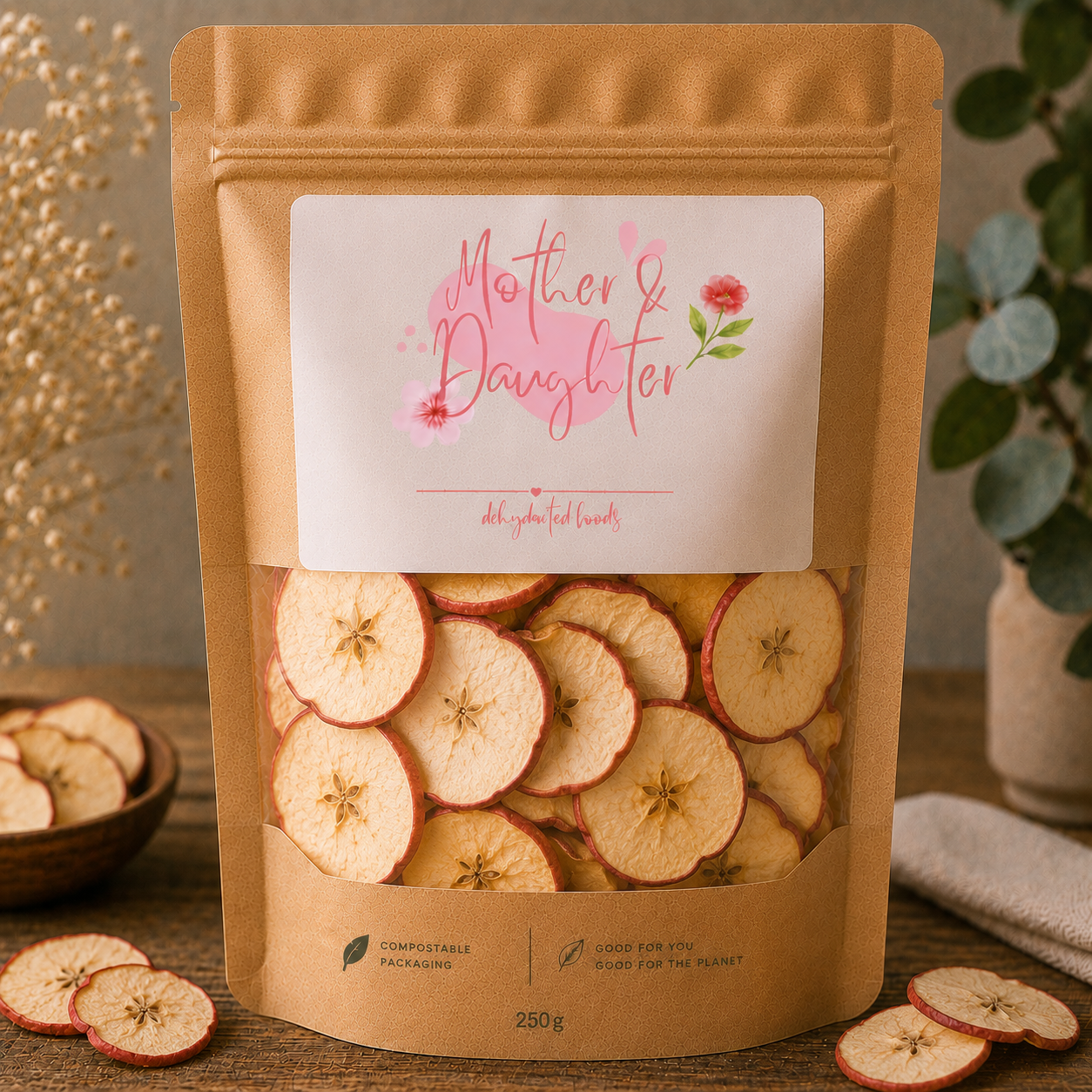 250g dehydrated apples