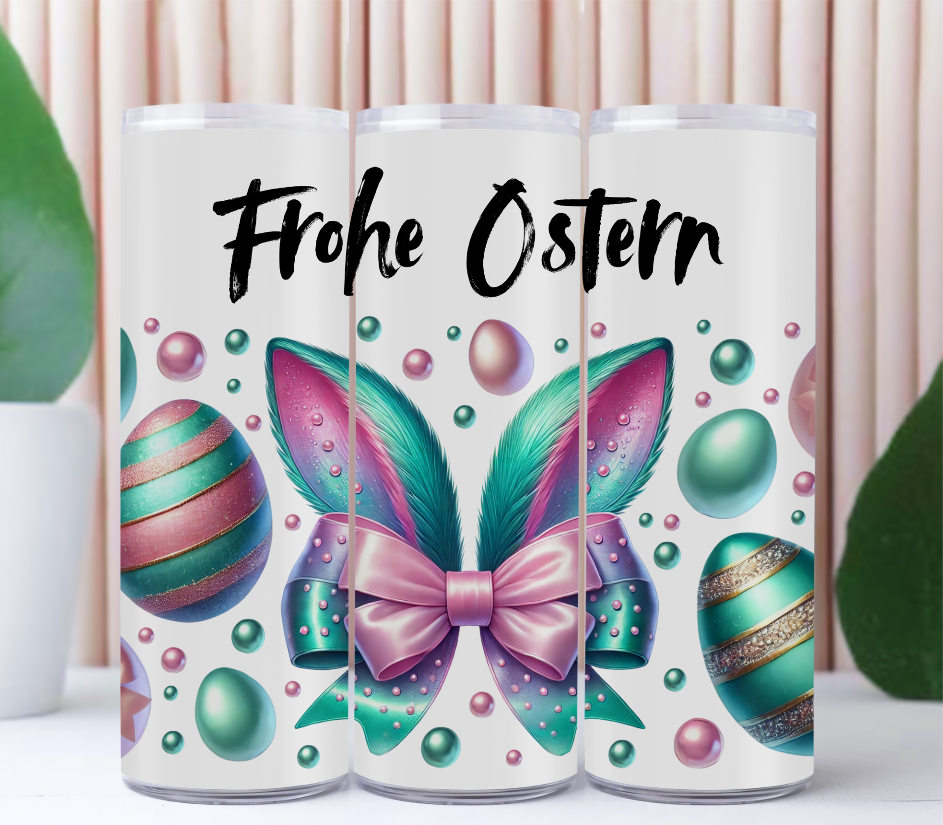 Frohe Ostern Türkis