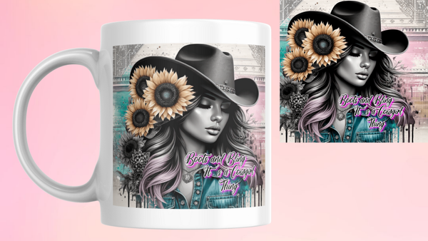 Schuhe und Glitzer sind ein Cowgirl Ding