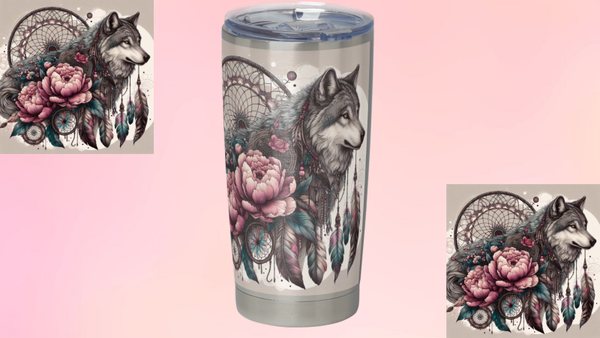 Traumfänger mit Wolf