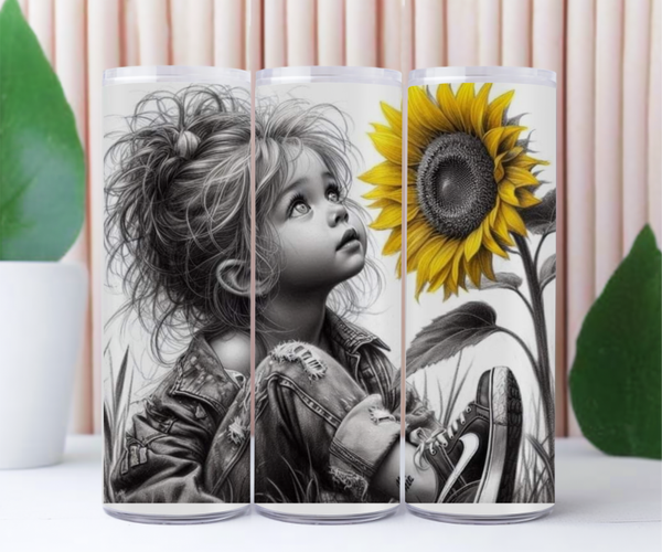 Mädchen mit Sonnenblume